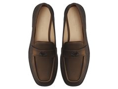 Charlotte Penny Loafers in Copper Translucent Kidskin