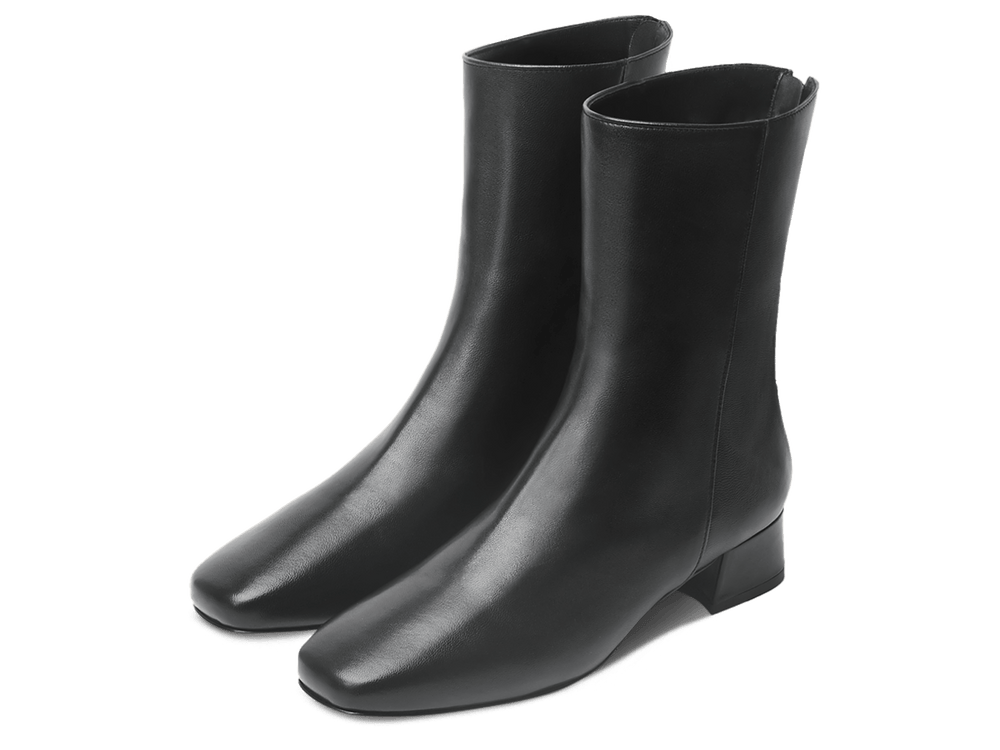 Debbie Boots in Black Nappa