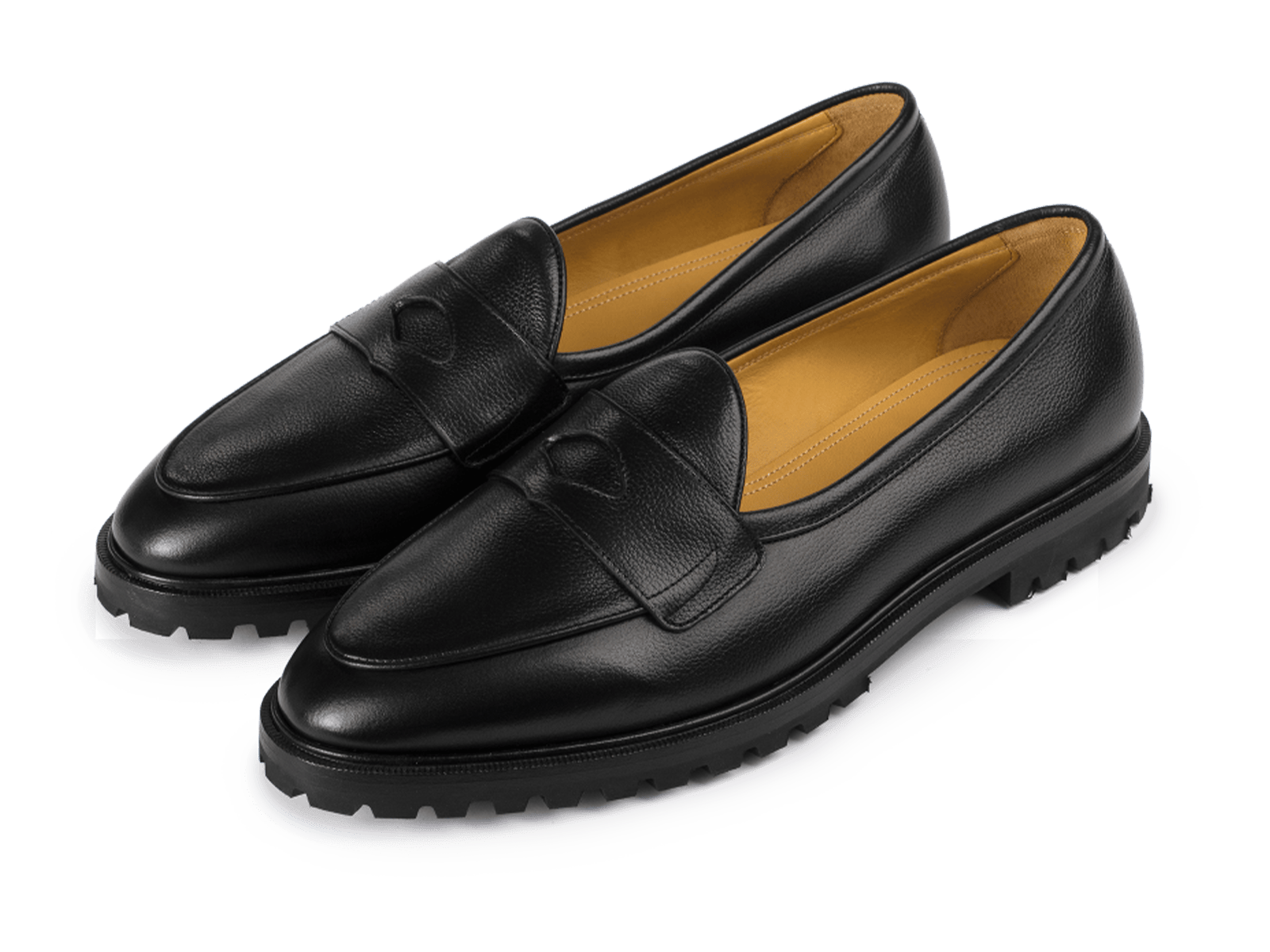 Grand Varenne Loafers in Black Shield Calf