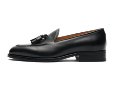 Hertford Tassel Loafers in Black Noble Calf