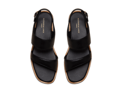 Nuage Sandal in Black Nappa