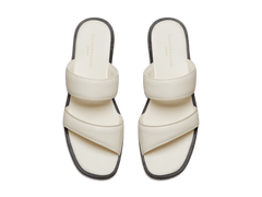 Plume Sandal in Blanc Cassè Nappa