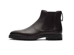 Ribot Boots in Dark Brown Hatch Grain Calf
