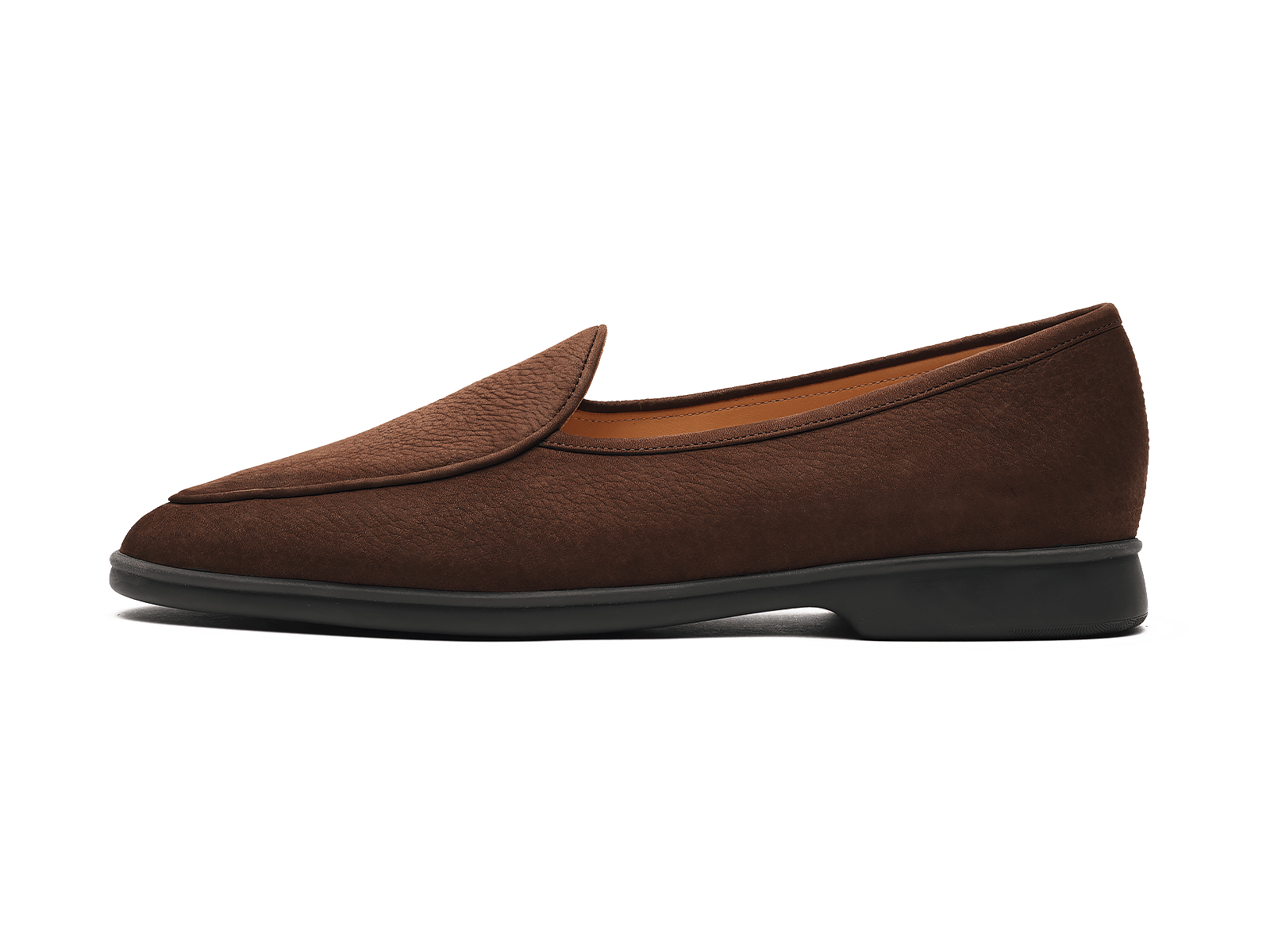 Stride Loafers in Ebony Brown Shield Nubuck
