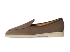 Stride Loafers in Fiji Grey Glove Suede with Natural Sole