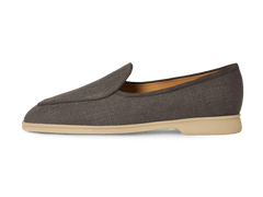 Stride Loafers in Fiji Grey Merlinen with Natural Sole