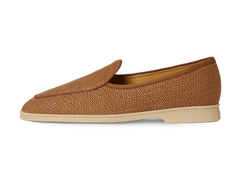 Stride Loafers in Honey Raffia with Natural Sole
