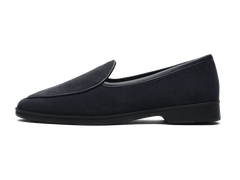 Stride Loafers in Midnight Navy Haptic Suede with Dark Sole