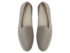 Stride Loafers in Sandy Grey Glove Suede Natural Sole