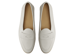 Stride Penny Loafers in Blanc Casse Moorland Calf