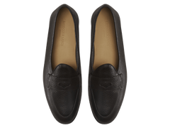 Stride Penny Loafers in Dark Brown Moorland Calf