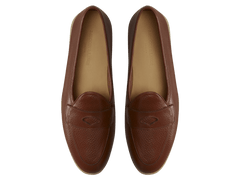 Stride Penny Loafers in Tan Moorland Calf