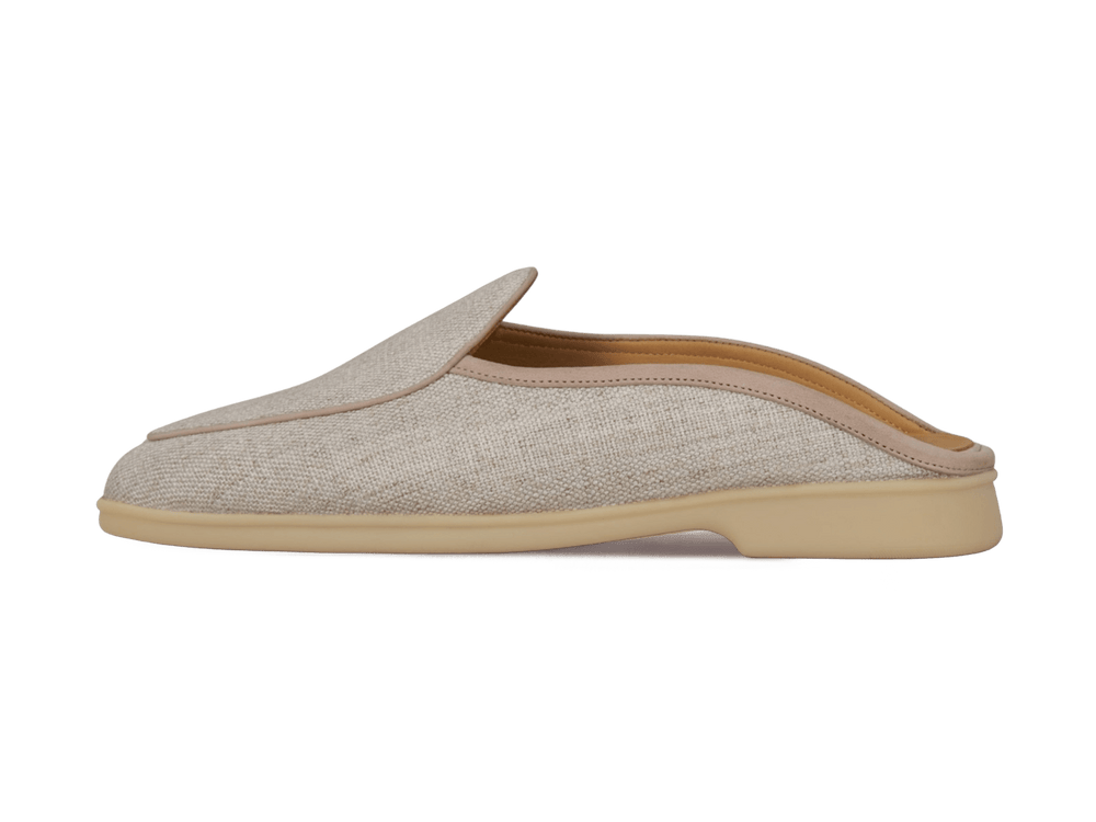 Stride Mule Loafers in Linen Merlinen