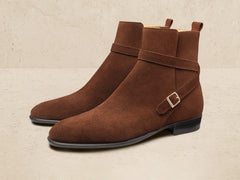 Watts Jodhpur Boot in Dark Snuff Shield Suede
