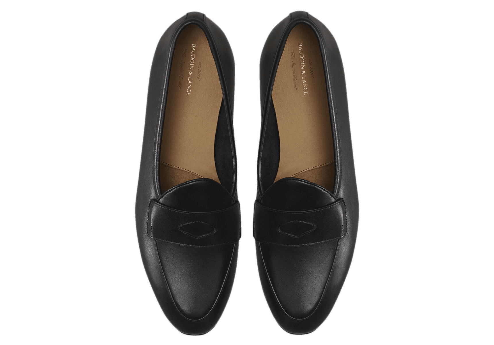 Sagan Rubber Ginkgo Loafers in Black Drape Calf