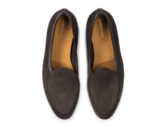 Sagan Classic Loafers in Bark Grey Asteria Suede