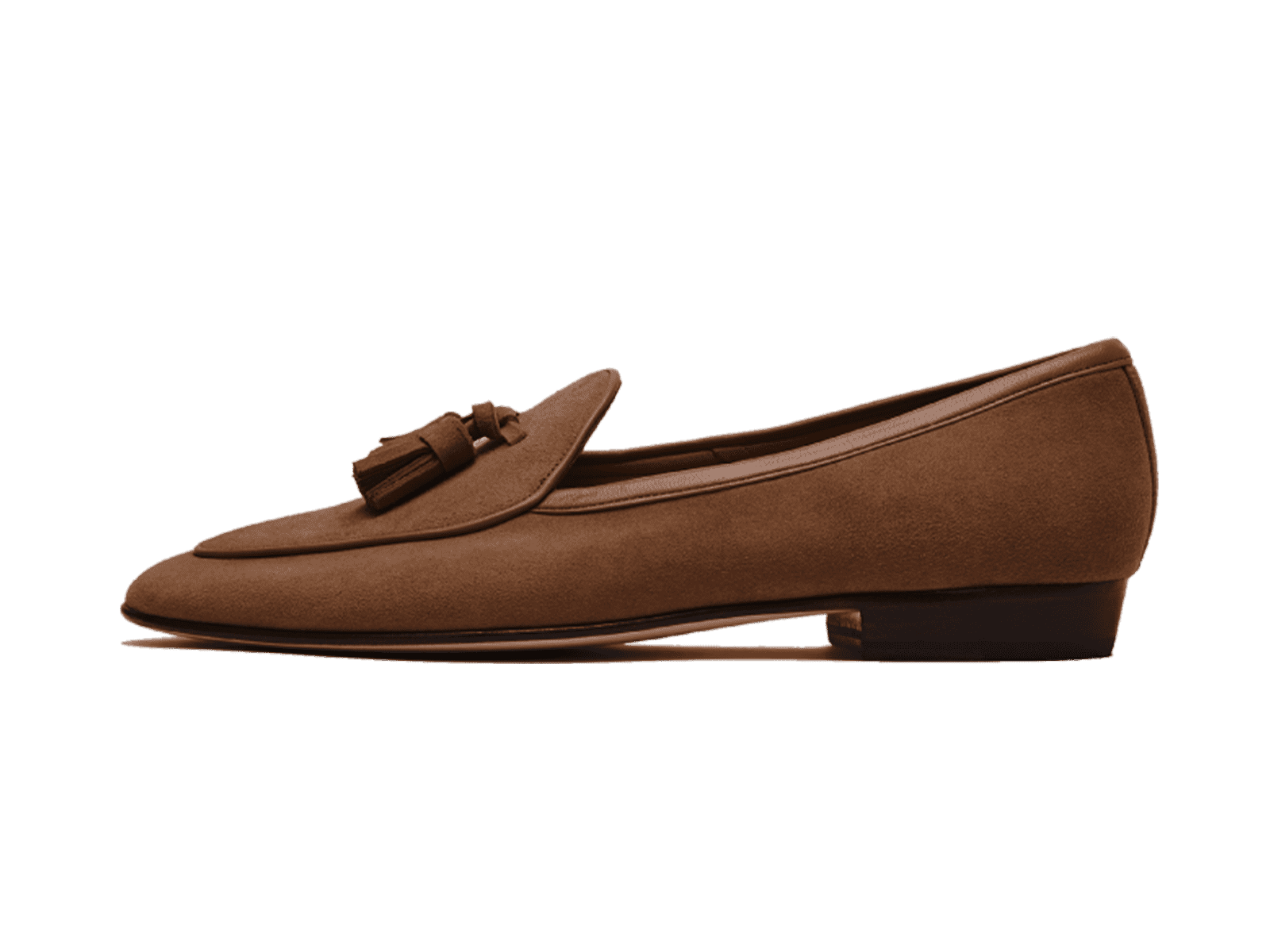 Sagan Classic Tassel Loafers in Moyen Brown Asteria Suede