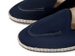 Calvi Espadrilles in Marina Navy Luxe Suede and Gros Grain