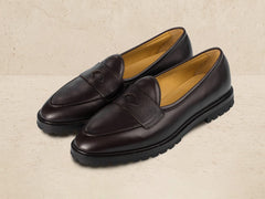 Grand Varenne Loafers in Dark Brown Shield Calf
