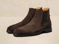 Ribot Boot in Dark Brown Shield Suede