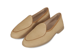 Stride Loafers in Tropez Beige Glove Suede Natural Sole