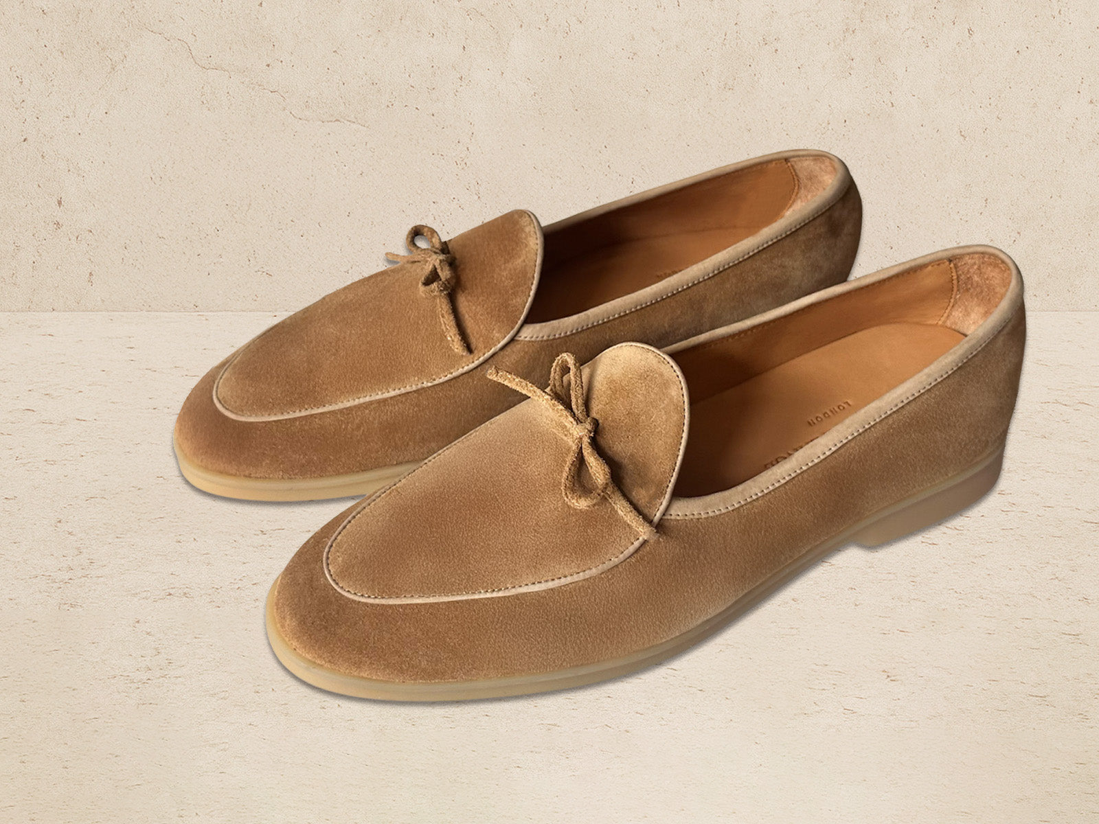 Stride String Loafer in Nubuck with Clay Natural Sole