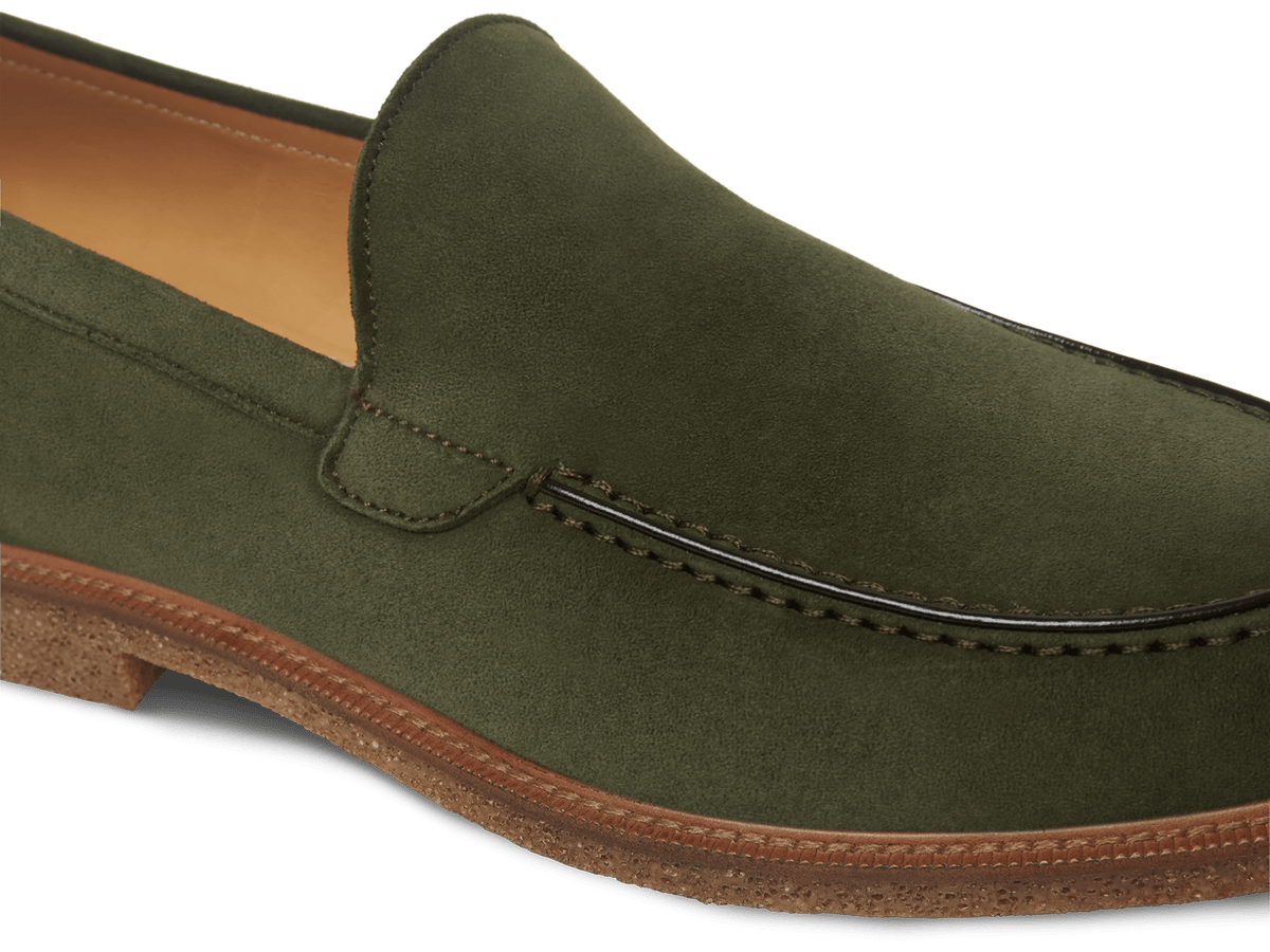 Antibes in Loden Green Luxe Suede