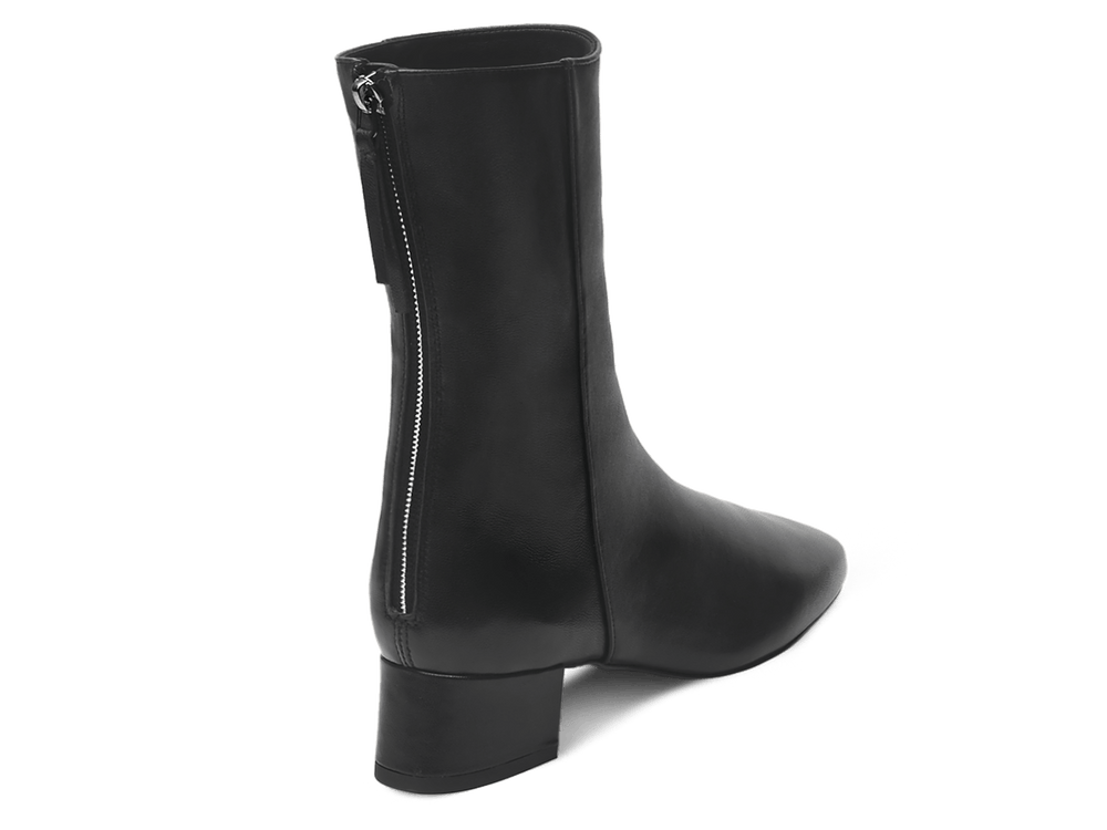 Debbie Boots in Black Nappa