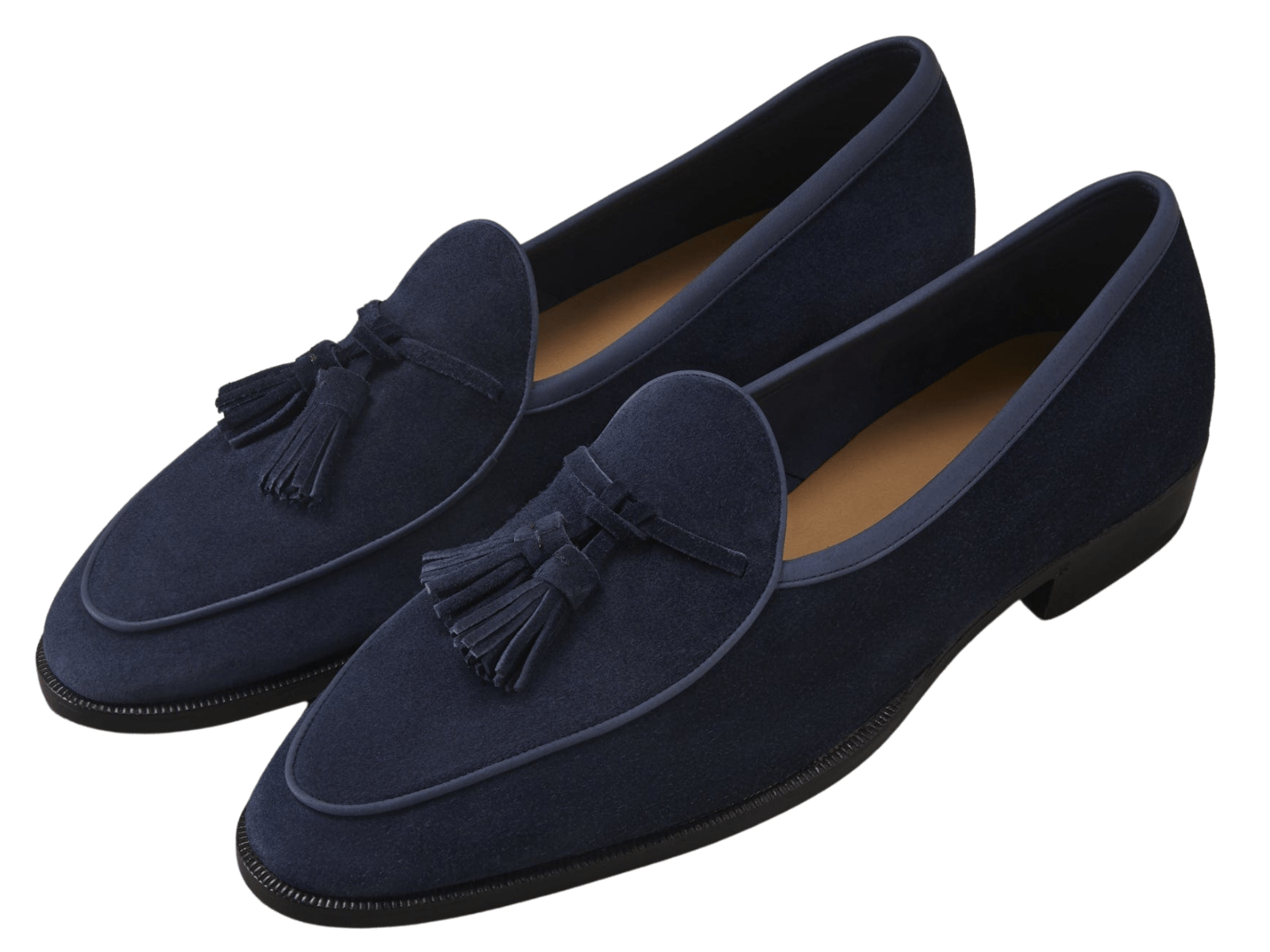 Grand Seine Tassel Loafers in French Navy Noble Suede