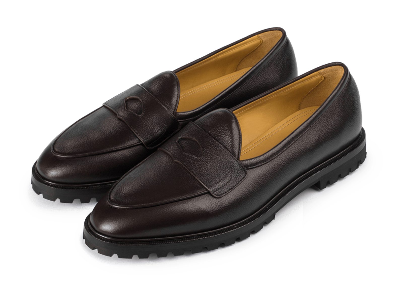 Grand Varenne Loafers in Dark Brown Shield Calf