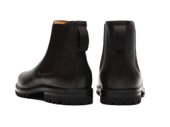 Ribot Boots in Dark Brown Hatch Grain Calf