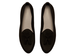 Sagan Classic Tassel Loafers in Lusitanias Dark Brown Asteria Suede