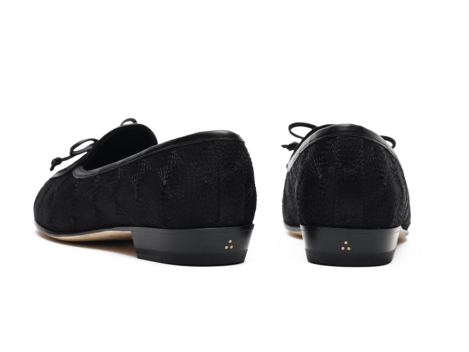 Sagan Embroidered Loafers in Black Stellar