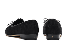 Sagan Embroidered Loafers in Black Stellar