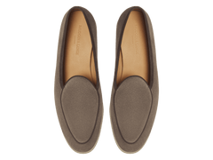 Stride Loafers in Fiji Grey Glove Suede with Natural Sole