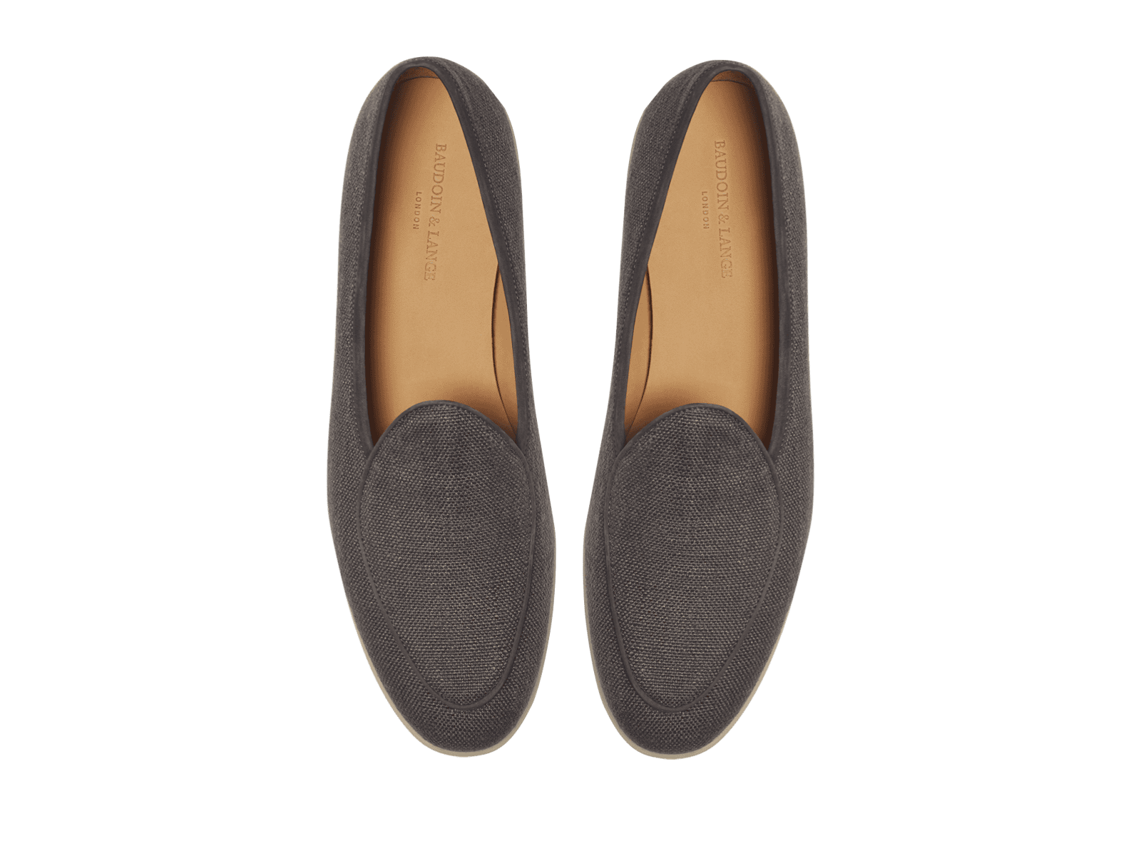 Stride Loafers in Fiji Grey Merlinen with Natural Sole