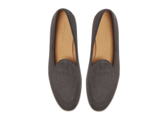 Stride Loafers in Fiji Grey Merlinen with Natural Sole