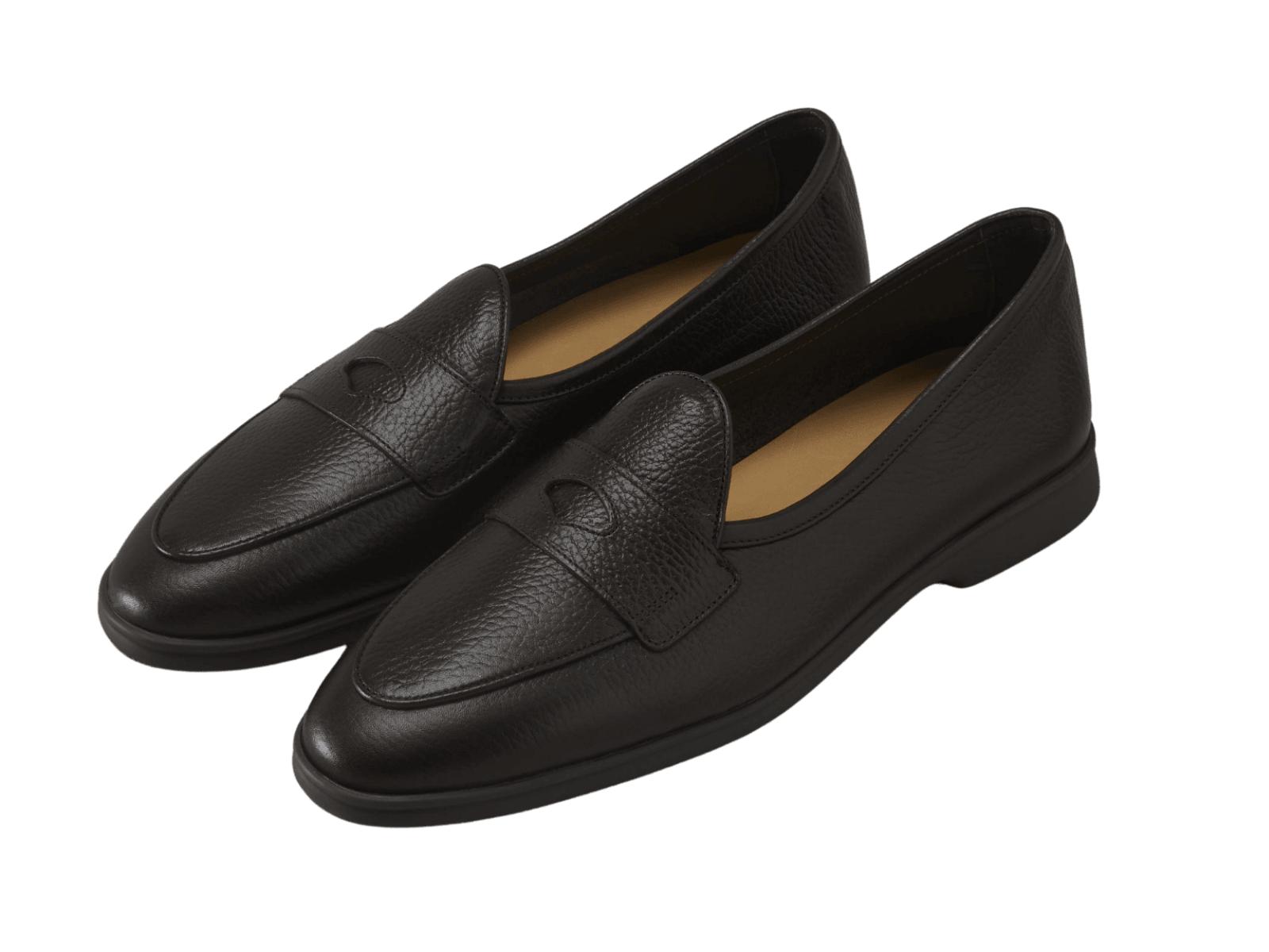 Stride Penny Loafers in Dark Brown Moorland Calf