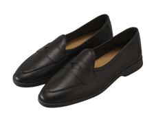 Stride Penny Loafers in Dark Brown Moorland Calf