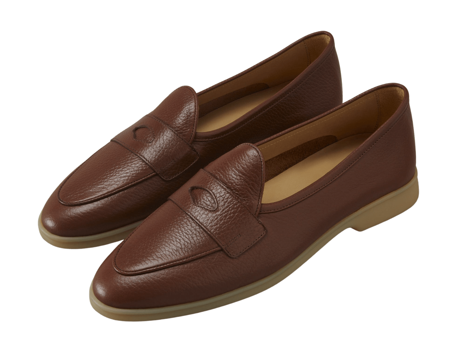 Stride Penny Loafers in Tan Moorland Calf