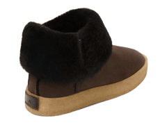 Winema Boots in Dark Brown Shearling Suede