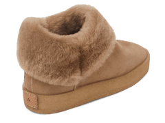 Winema Boots in Taupe Shearling Suede