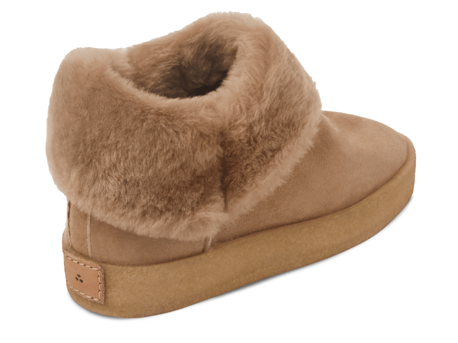 Winema Boots in Taupe Shearling Suede