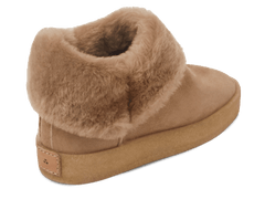 Winema Boots in Taupe Shearling Suede