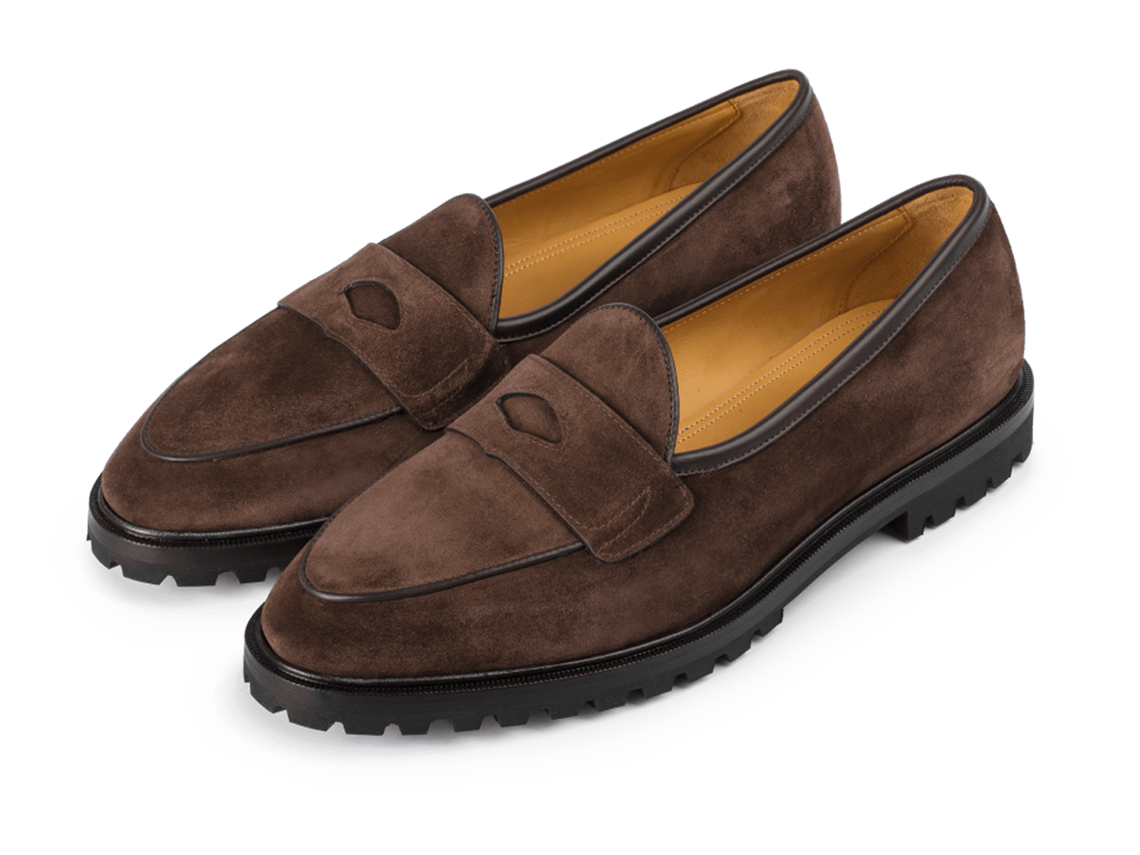 Grand Varenne Loafers in Dark Brown Shield Suede