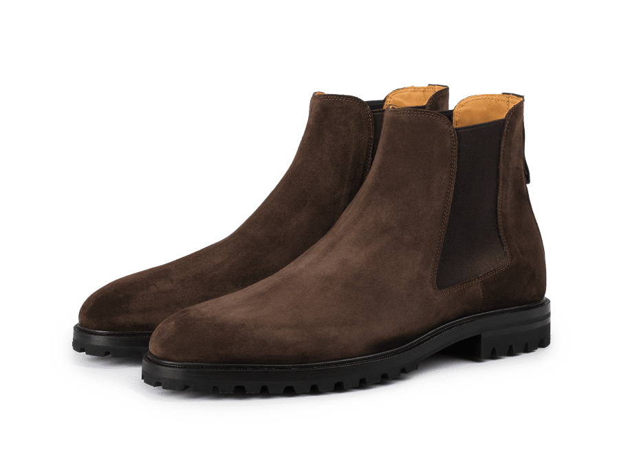 Ribot Boot in Dark Brown Shield Suede