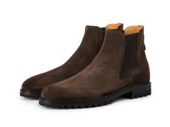 Ribot Boot in Dark Brown Shield Suede