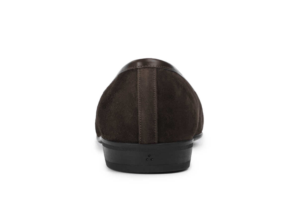 Sagan Rubber Loafers in Lusitanias Dark Brown Asteria Suede