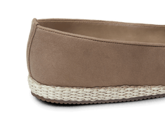Calvi Tassel Espadrilles in Golden Sand Luxe Suede