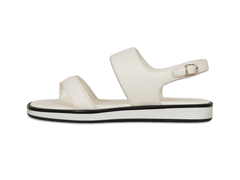 Nuage Sandal in Blanc Casse Nappa